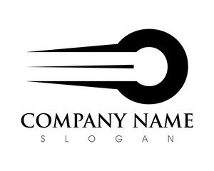 O Letter Fast Logo