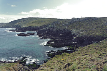 hermoso acantilado, Galicia 