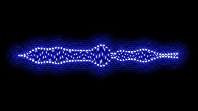 digital audio spectrum sound wave effect