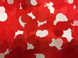 Red and white cycle abstract background illustration