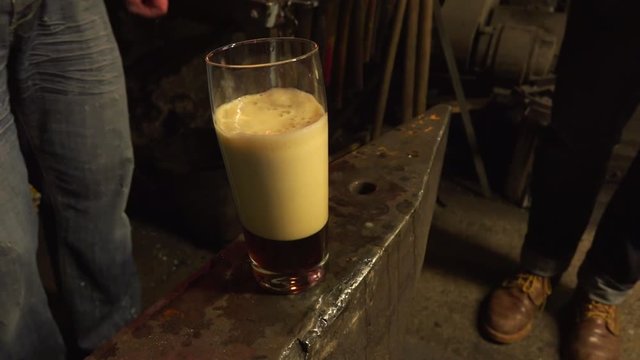 Brennendes Bier - burning beer