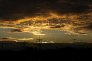Sonnenaufgang über Oberhausen