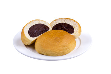 bun bread isolated