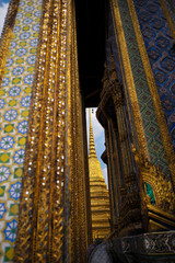 Fototapeta na wymiar Thailand Landscape : Wat Phra Kaeo, Temple of the Emerald Buddha
