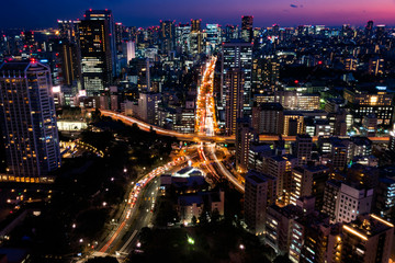 Fototapeta na wymiar 東京タワーから望む、もう一つの東京タワー　夜景