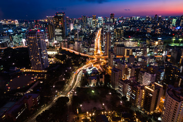 東京タワーから望む、もう一つの東京タワー　夜景