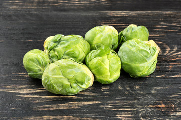 Heap of brussels sprouts