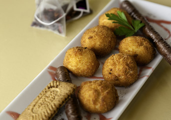 croquetas de chocolate