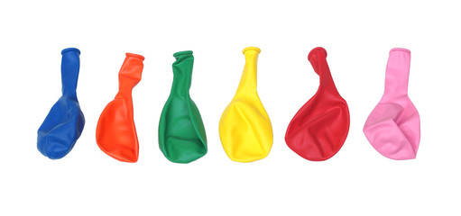 Flat balloons in different colors isolated © weerapat1003
