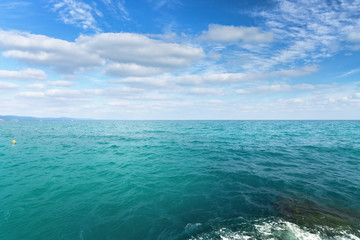 Naklejka na ściany i meble black sea photo a day daylight picture black sea Crimea