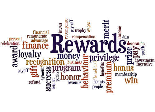 Rewards, Word Cloud Concept 9