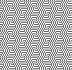 Vector seamless pattern. Modern stylish texture. Repeating geometric pattern with hexagonal tiles.
