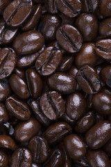 Italian roast coffee beans