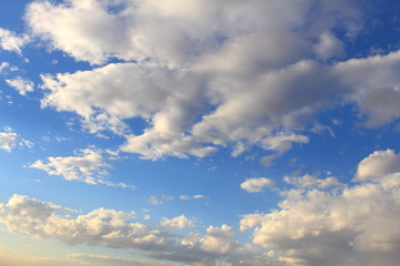 Fototapeta premium beautifull blue sky with grey, white clouds