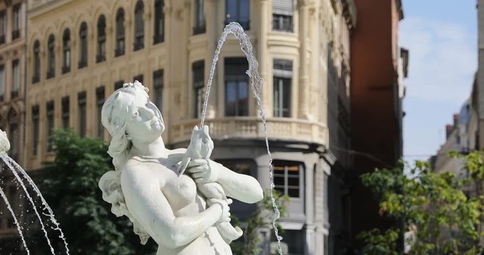 Part of Jacobin's fountain, Lyon. 