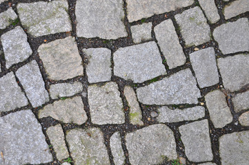 Cobblestone paving background