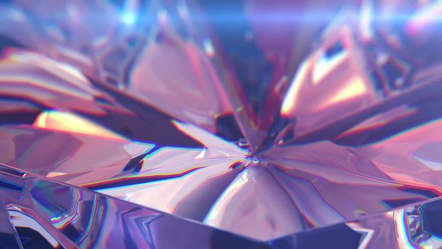 Slow rotating around the diamond, beautiful background.  4k, close-up, seamless loop.