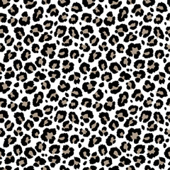 Seamless leopard pattern. Vector. 