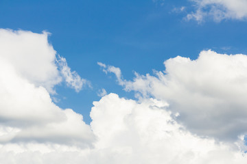 Obraz premium blue sky with cloud closeup