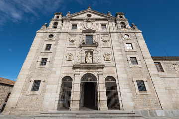 Fototapeta na wymiar Famous convent Santa teresa de Jesus in Avila, Spain.