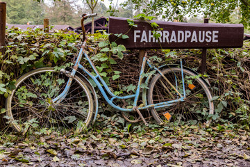 Fototapeta na wymiar Fahrradpause