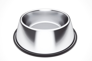 Empty Pets Bowl. 3d Rendering