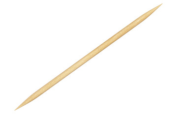 Wooden Toothpick Closeup. 3d Rendering - obrazy, fototapety, plakaty