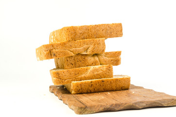 Stack of whole wheat bread