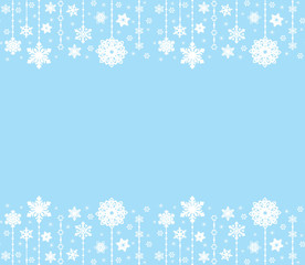 abstract Merry Christmas ornaments design, christmas decorations. seamless patter. Vector set. New Year background. Winter holiday background made of snowflakes with blank space for your text