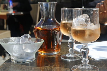 Verres de rosé