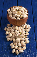 Pistachios in bowl
