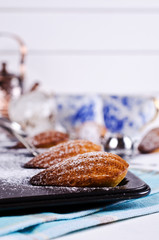 Homemade biscuits madeleines
