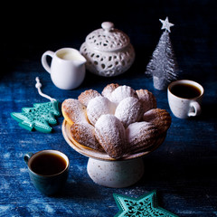 Homemade biscuits madeleines