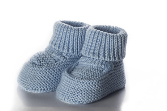 Zapatos de beb&eacute; azul