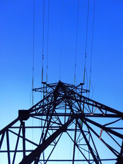 High voltage transmission line.