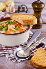 Fish soup with vegetables
