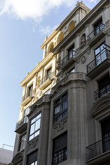 Traditional architecture of the center of the Spanish city of Ca
