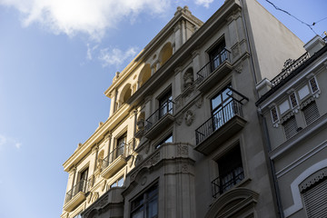 Fototapeta premium Traditional architecture of the center of the Spanish city of Ca