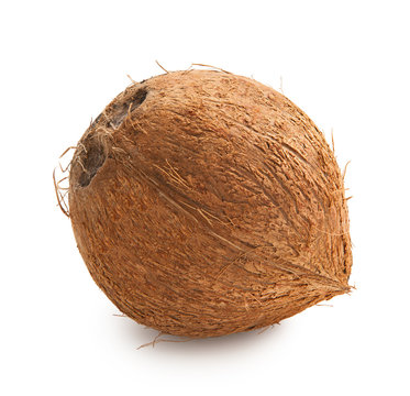 Coconut isolated on white background