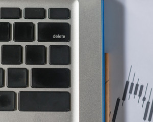 Closeup Keyboard,button delete