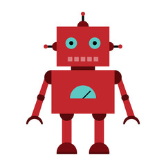 Vector illustration of a toy Robot