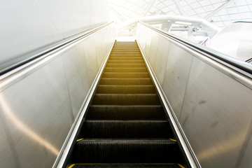 Escalators in metro stations