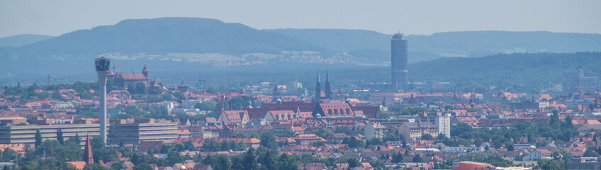 Fototapeta na wymiar Panorama von Nürnberg