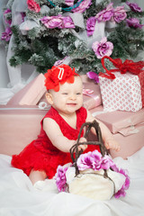 Little christmas girl