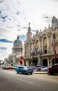 Great Theater (Gran Teatro) and Capitolio - Havana, Cuba