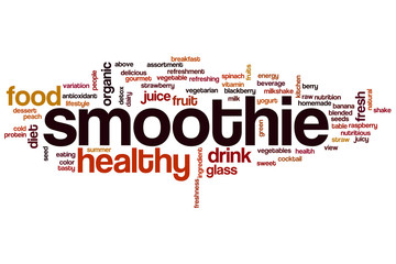 Smoothie word cloud