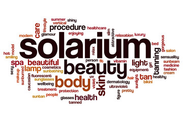 Obraz premium Solarium word cloud