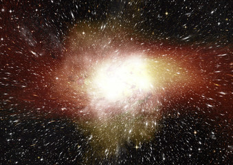 galaxy in a free space