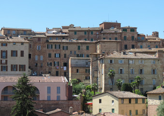 Naklejka premium View of Siena old city centre