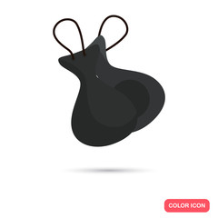 Castanets music instrument. Color flat icon